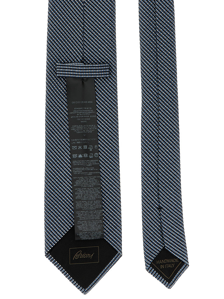 Brioni Jacquard Silk Tie Ties and Papillon - Blue | 3afa1cacf3a85ce9b73f0df6e3c30348c7d9a4ca