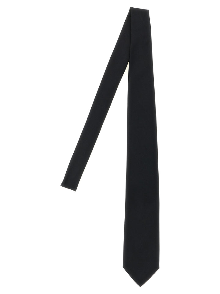 Brioni Silk Twill Tie Ties and Papillon - Black | 8263a5131ea5b43b8c4eab89a81bf4fc422012c3