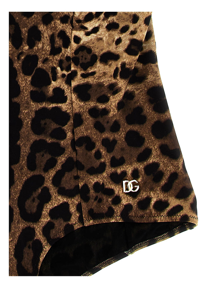 Dolce & Gabbana Leopardo Beachwear - Brown | 667502f744b053ba7eb332a43de711e0c986a27d