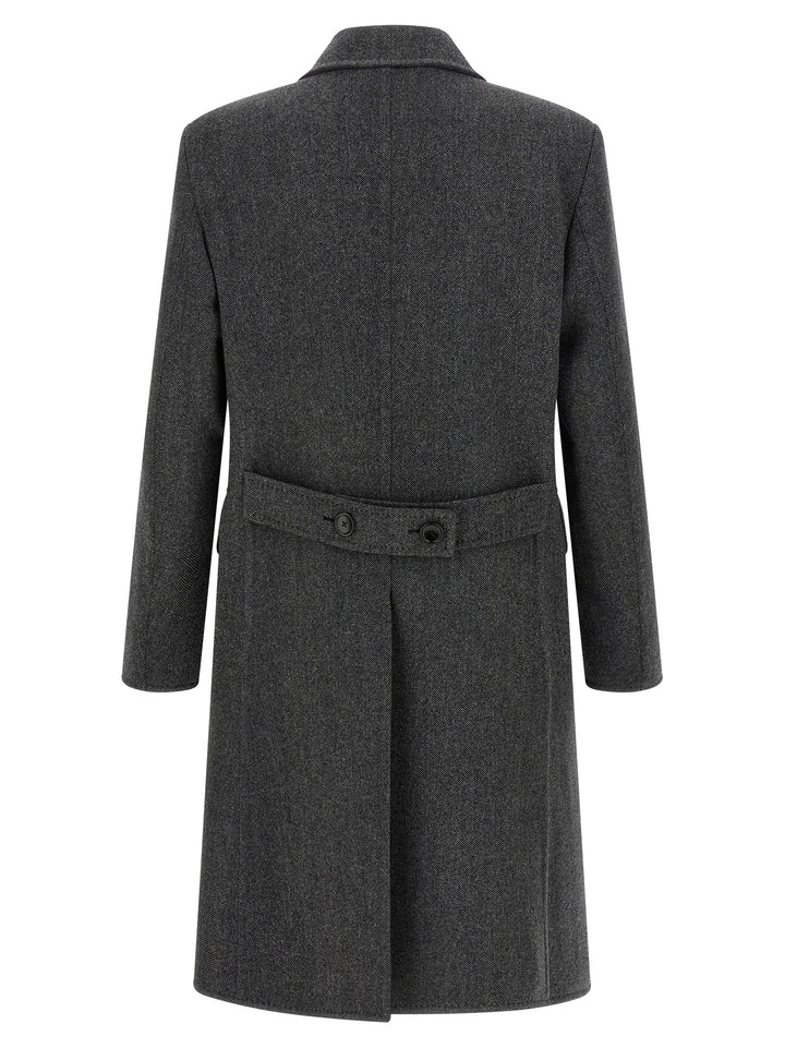 Tom Ford Double-Breasted Coat Coats and Trench Coats - Gray | ed26d9c43b290a6dab83a2aeac3883cb498f35d3