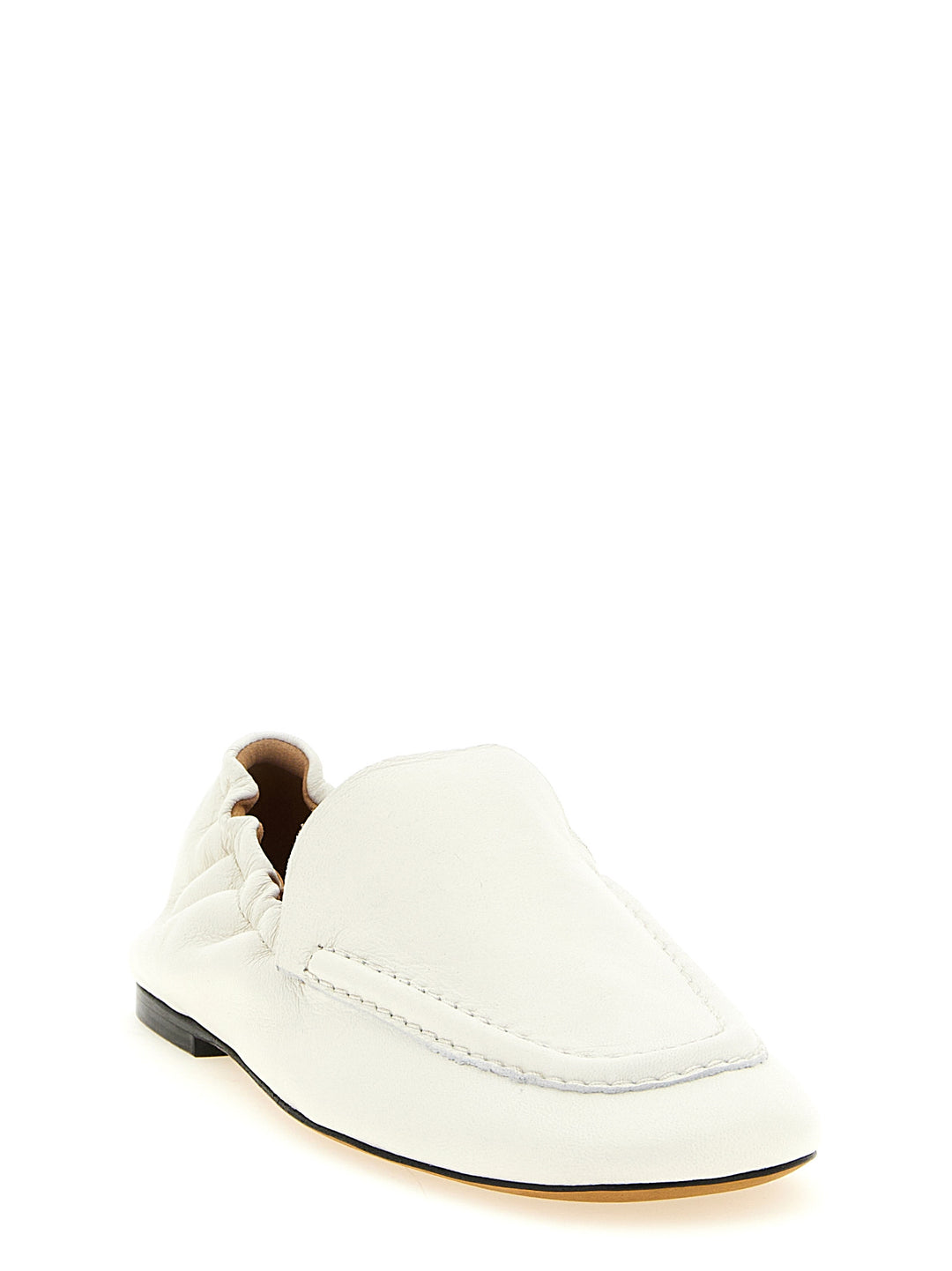 Odissi Siena Nappa Moccasins Loafers - White | f16421357da3e711ab99e501d7299321dcb63852