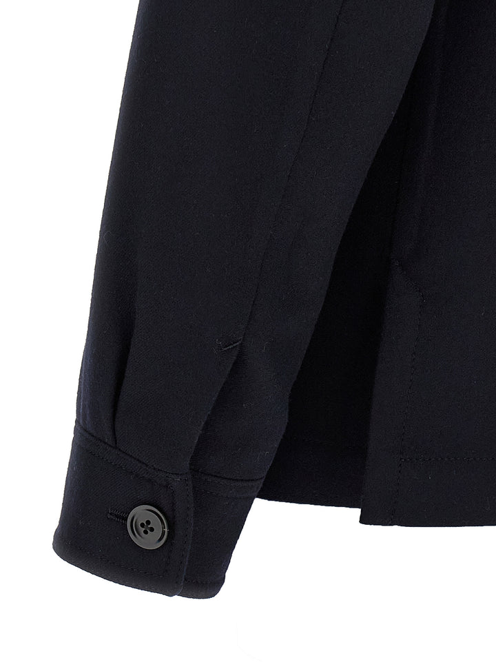 Tom Ford Double Splittable Light Wool Shirt and Blouse - Blue | 538f6f224718291740a5e337cea2ae87e3ff90ad