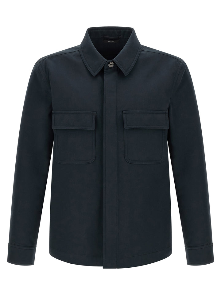 Tom Ford Twill Overshirt Shirt and Blouse - Blue | 0f07359b1f2631a057fe47200718f6d207a6883e