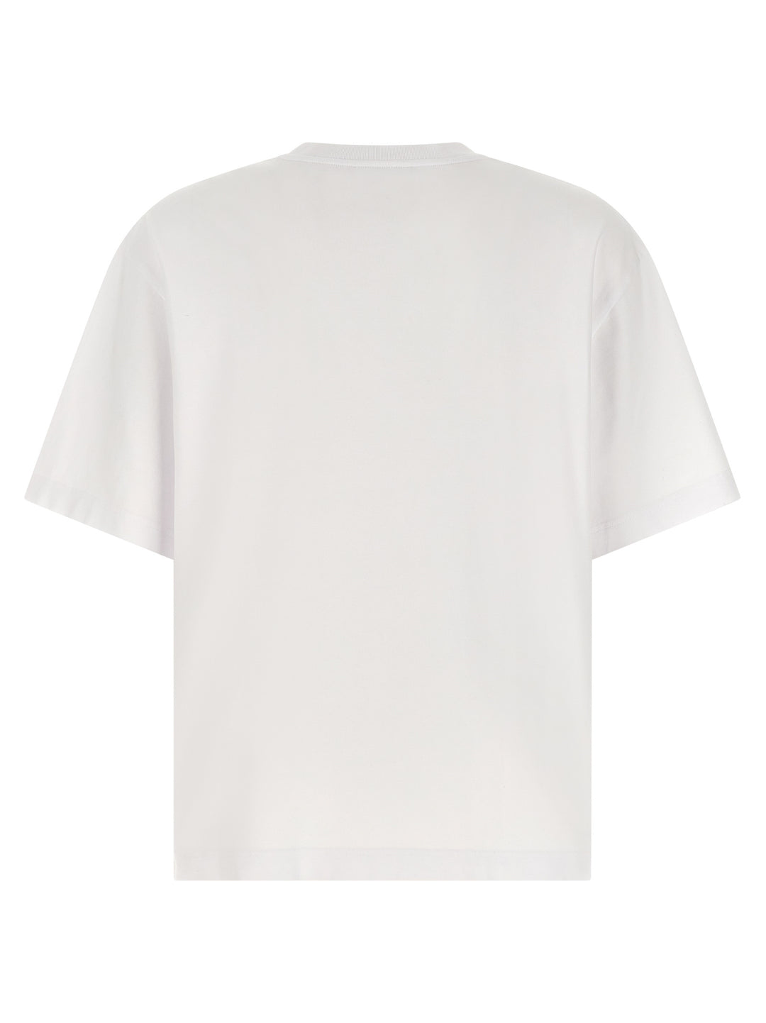 Maison Kitsune Logo Embroidery T-shirt - White | 25188610f7f2da228064de00e28450929cb43d38