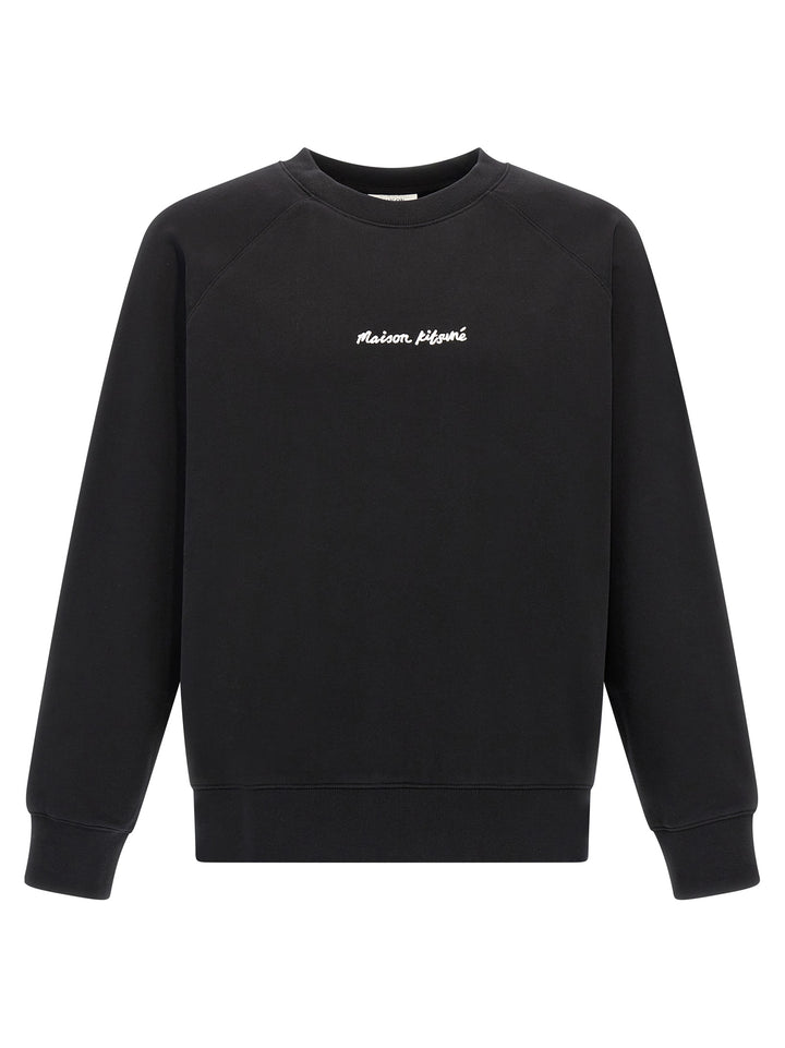 Maison Kitsune Logo Embroidery Sweatshirt - Black | 1b4cc1affaea9a6b5e37f55e6c46ba01bf22ba4e