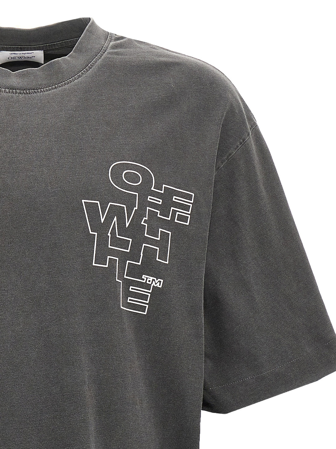 Outline Arrow Skate T-Shirt Gray