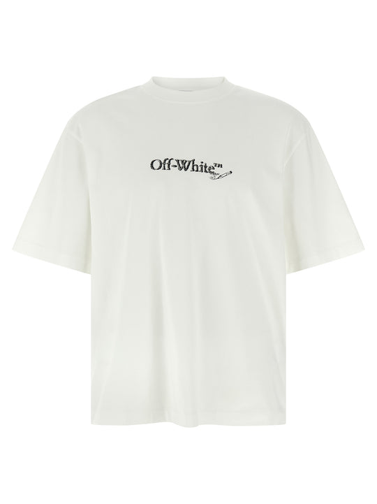 Scribble Arrow Skate T-Shirt White/Black