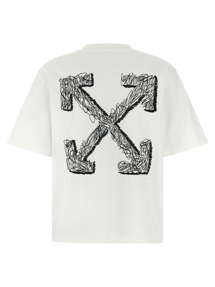Off-White Scribble Arrow Skate T-shirt - White/Black | 716853e630af0d00beb54ec153eabc3511ac7f9e