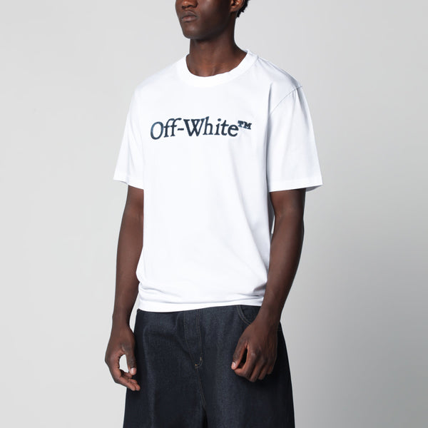 White T-Shirt With Embroidered Logo