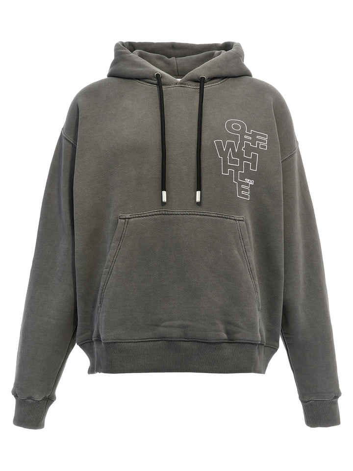 Outline Arrow Skate Sweatshirt Gray