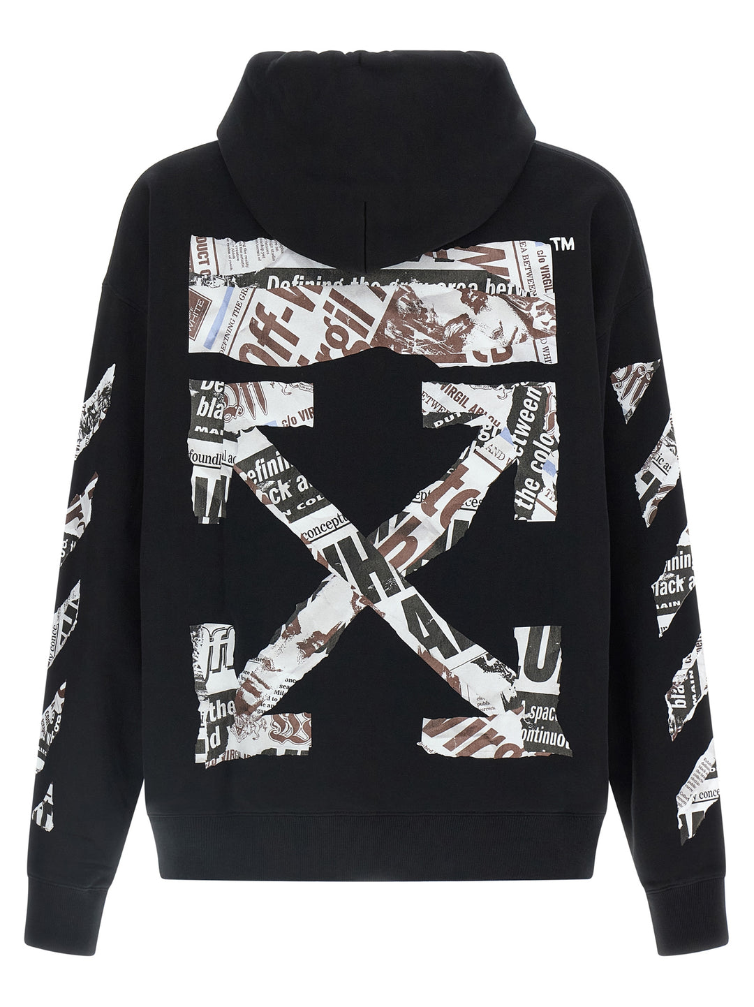 Off-White Newspaper Arrow Skate Sweatshirt - Black | 3e9d26c37e8a8c74c444aa923abd0325054f26b0