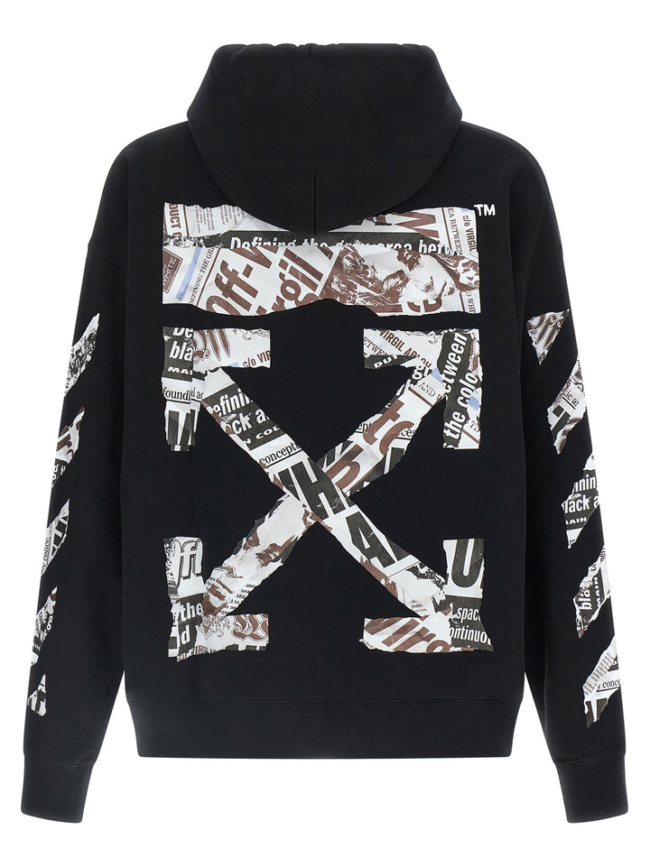 Off-White Newspaper Arrow Skate Sweatshirt - Black | 3e9d26c37e8a8c74c444aa923abd0325054f26b0