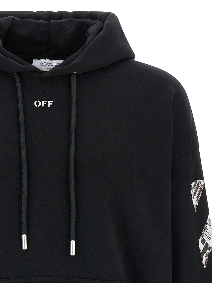 Off-White Newspaper Arrow Skate Sweatshirt - Black | f5127d050ce1b6a931234d1f94a4038f4e482865
