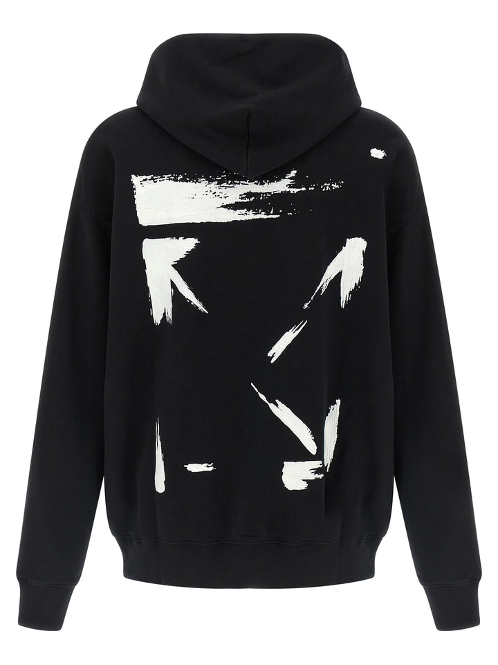 Off-White Brush Arrow Skate Sweatshirt - White/Black | 15f6792611b49deb254c96006325601fc9545d04