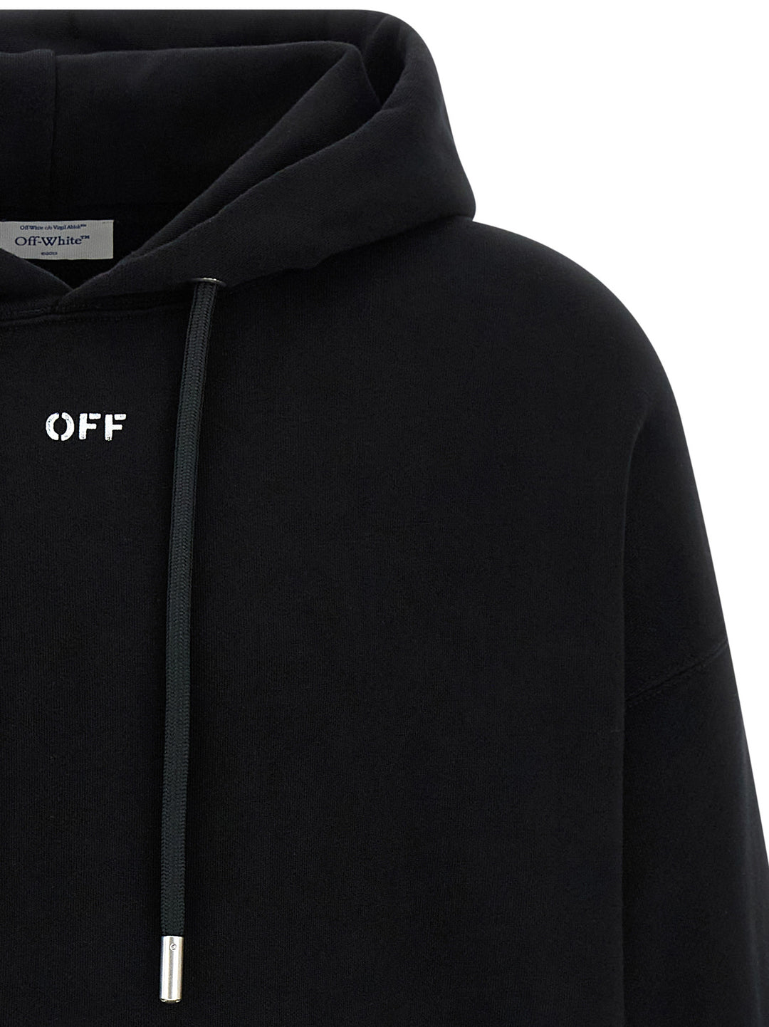 Off-White Brush Arrow Skate Sweatshirt - White/Black | 58979c45c3b0724cada3407a8a9b0e0de4911641