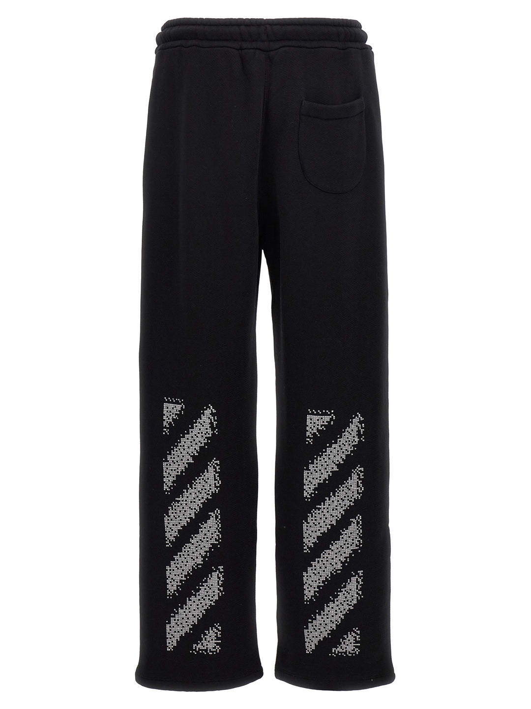 Pixel Diag Pants White/Black