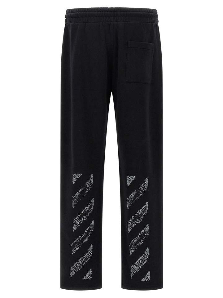 Off-White Scribble Diag Pants - White/Black | 5b5b5249c88ad9bdd9ed6fcf476d3e8b7d88b357