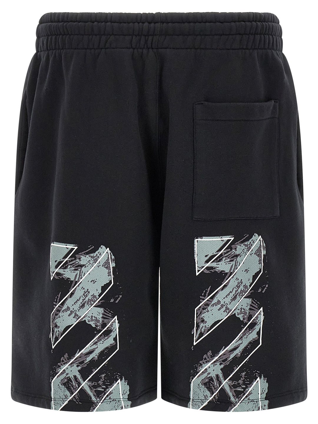 Off-White Paint Diag Skate Bermuda and Short - Black | 52a3976d286ede7ab1baa603afb3aa9dcbd2f769