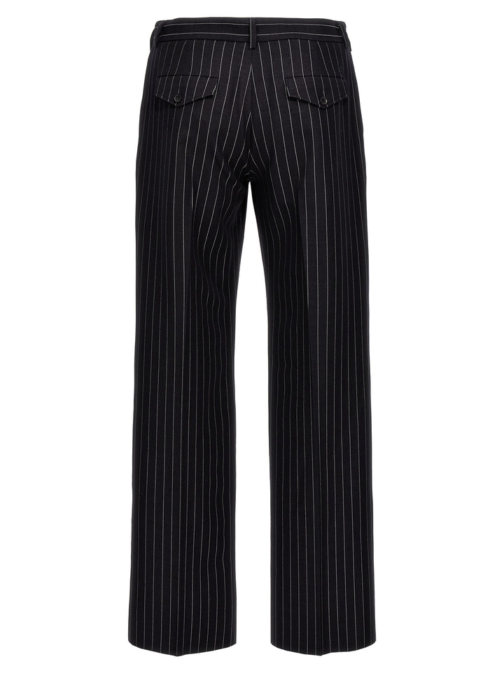 Off-White 23 Pinstripes Pants - Blue | 98aa3256c7563c8b1d499c9adba14234810992b5