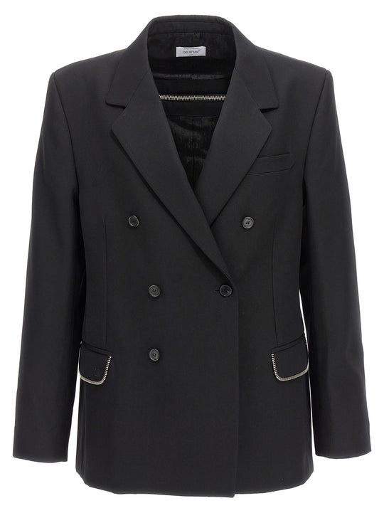 Ow Emb Blazer Black