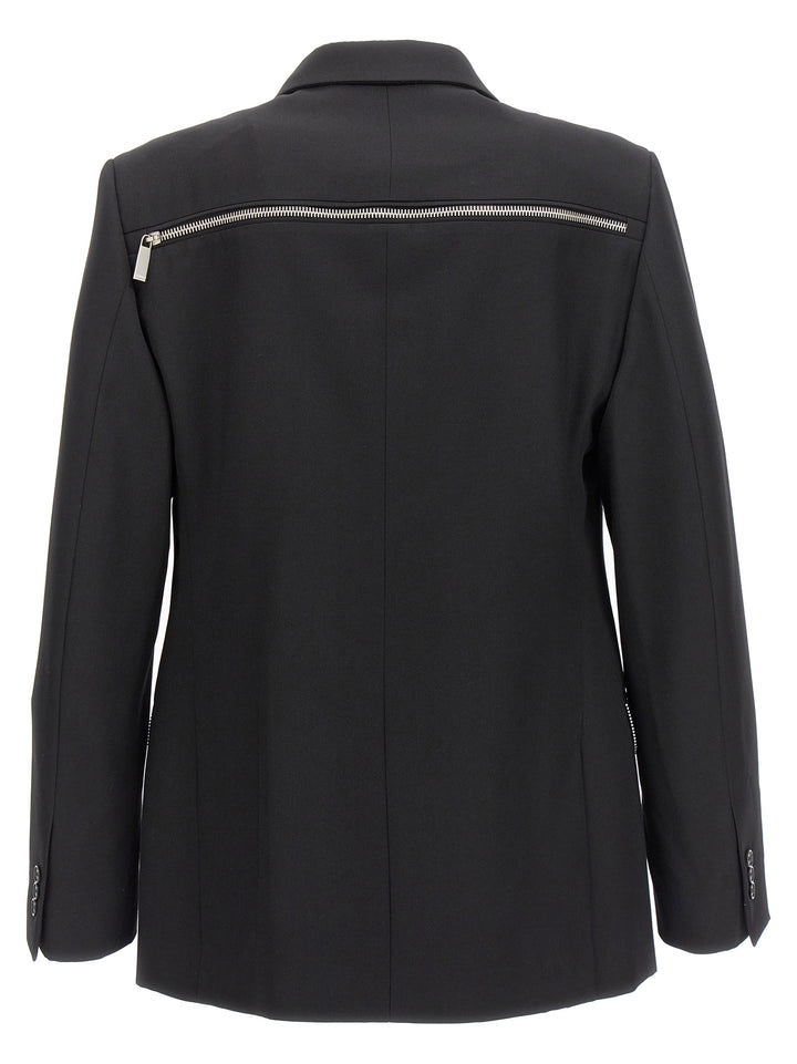 Off-White Ow Emb Blazer - Black | 4f2bffb2a637d04497ebc36ba20ac2fe37c917ad