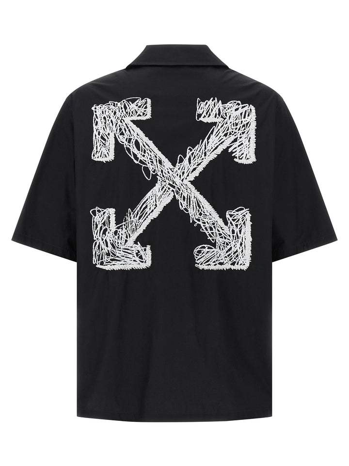 Off-White Scribble Arr Shirt and Blouse - White/Black | 0dc79ab011dc91aea8f0c3b2929141f237ed2b46