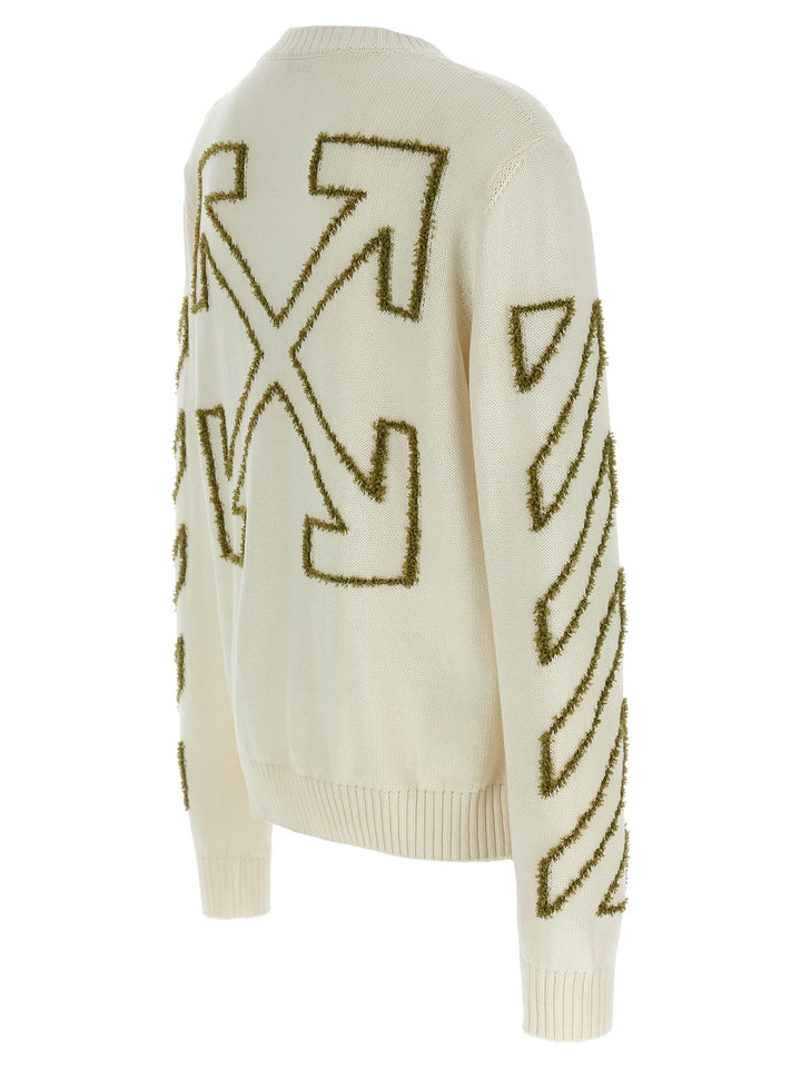 Off-White Diag Outline Sweaters and Cardigans - Beige | 75ec611c5e20e157cdd1227ddaf0936482a838e7