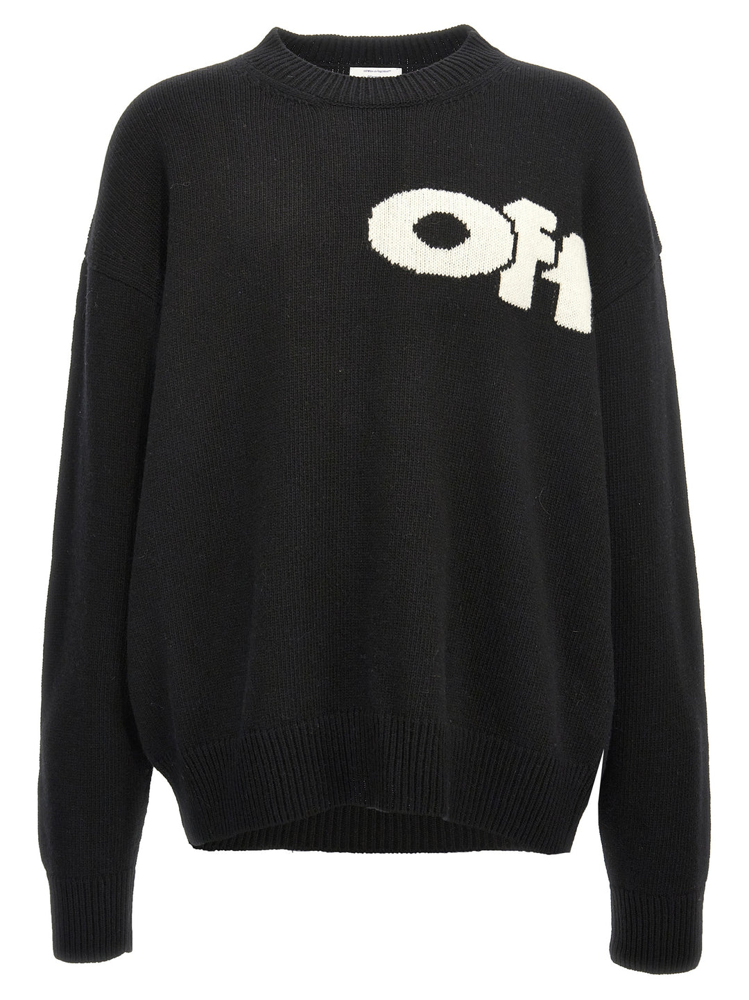 Shared Logo Sweater, Cardigans White/Black