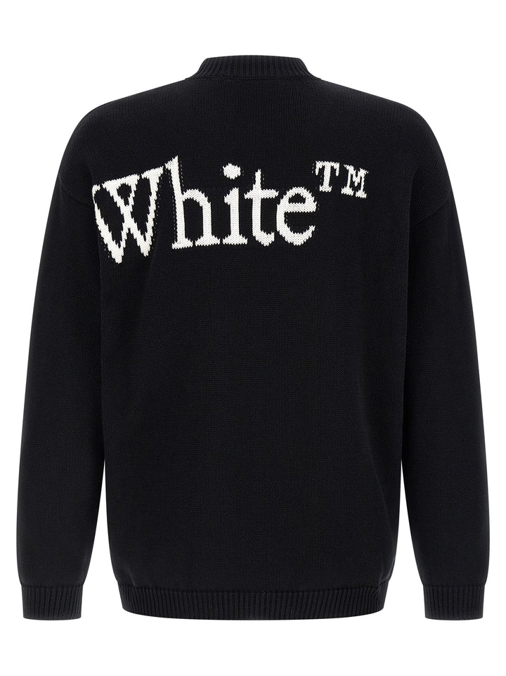 Off-White Bookish Shared Sweaters and Cardigans - White/Black | b92b58f956d73a071c27789c49b578c2f92cd783