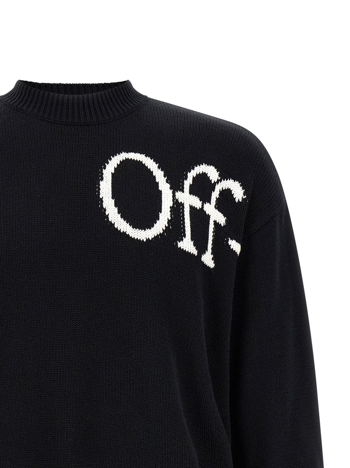Off-White Bookish Shared Sweaters and Cardigans - White/Black | 5884be7fd4f80a6969ec1cefaf9150f5572ae470
