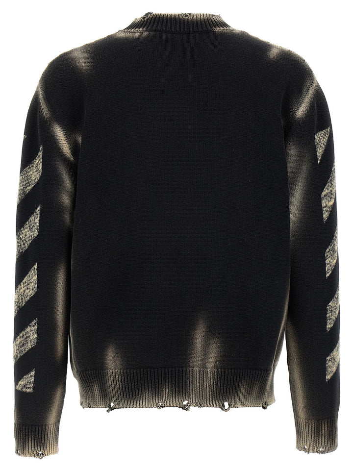 Off-White Diag Arr Corrosion Sweaters and Cardigans - Black | b770bd7bd8846fc6d8b0179d662c3b0310458b2a