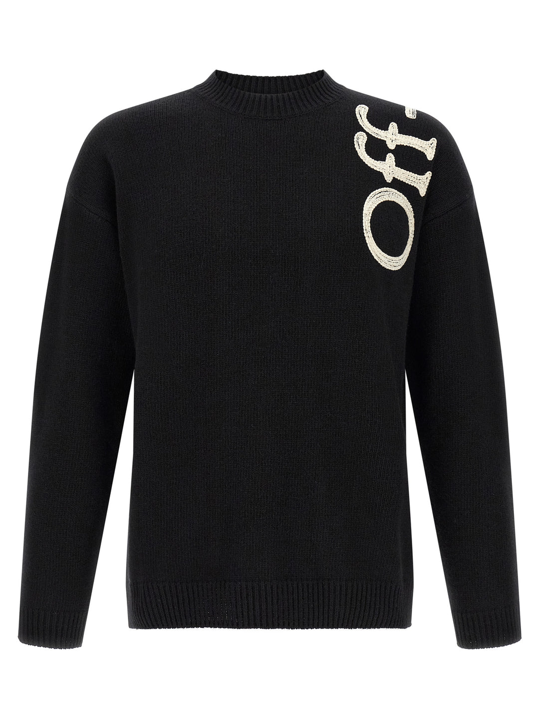 Off-White Vertical Bookish Sweaters and Cardigans - White/Black | 01ca8891ef7ae5649ef8174b4181be98ddcb11e5