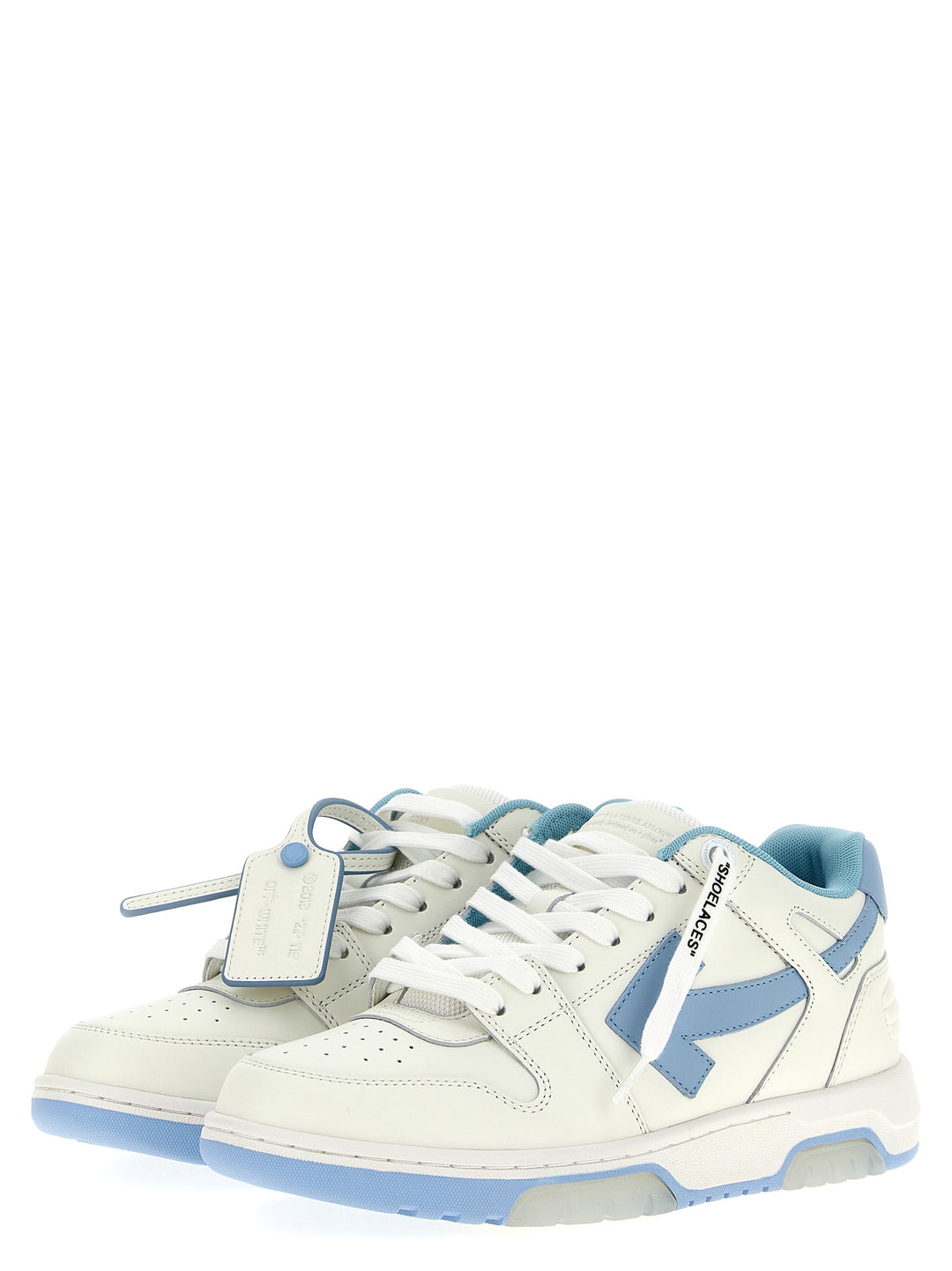 Off-White Out Of Office Sneakers - Light Blue | e801cfddd38667c494d7f9a73bb4603f4b552c04