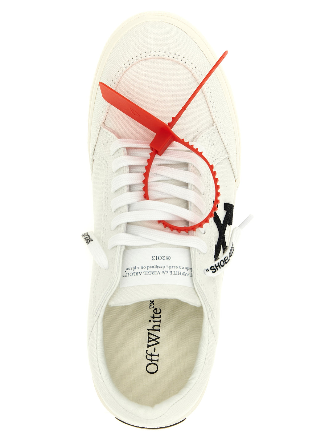 Off-White Vulcanized Sneakers - White/Black | 46f34272b805551d827fa01df15036a1eab4882c