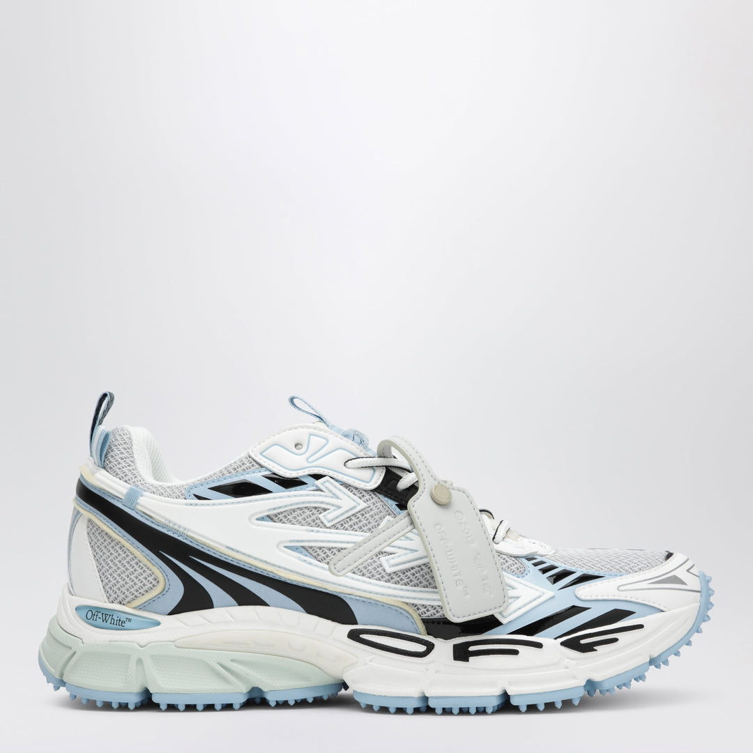 Off-White White/Light Blue Be Right Back Sneakers
