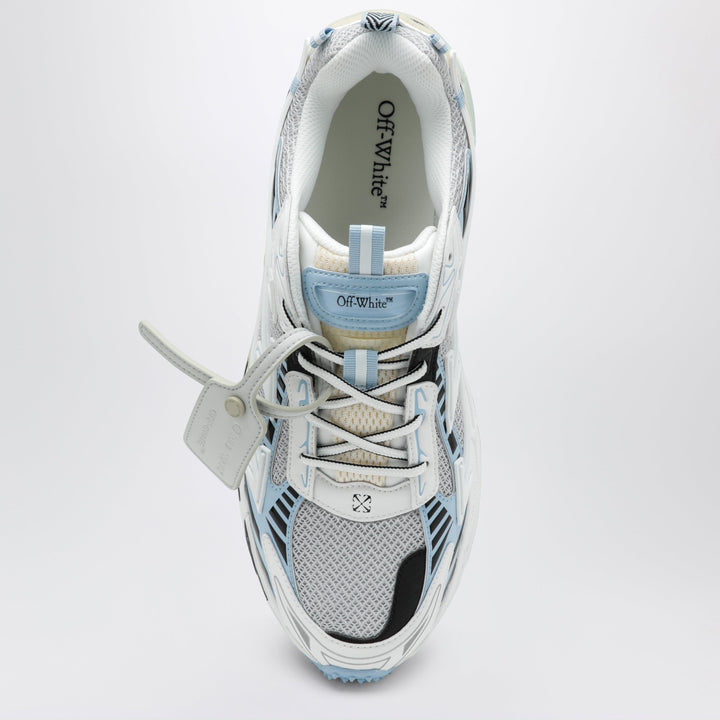 Off-White White/Light Blue Be Right Back Sneakers