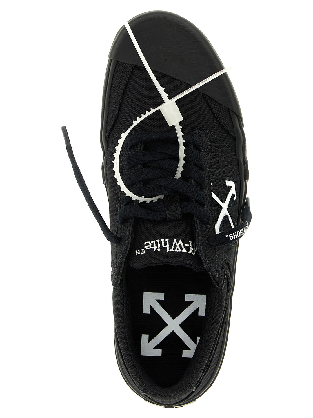 Off-White Vulc Undercut Sneakers - White/Black | 985eccba720fbf932f2107a60dbce0ac5c5184b5