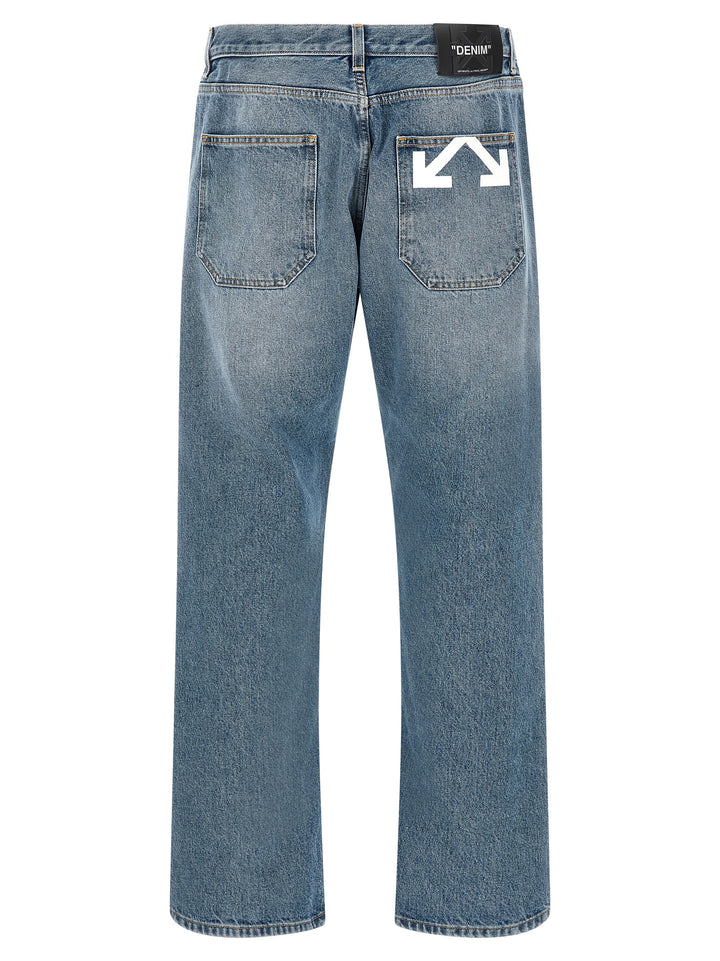 Off-White Half Arrow Jeans - Light Blue | d108b53f3f7bc6765a8314623c9a9f9f33653dd1