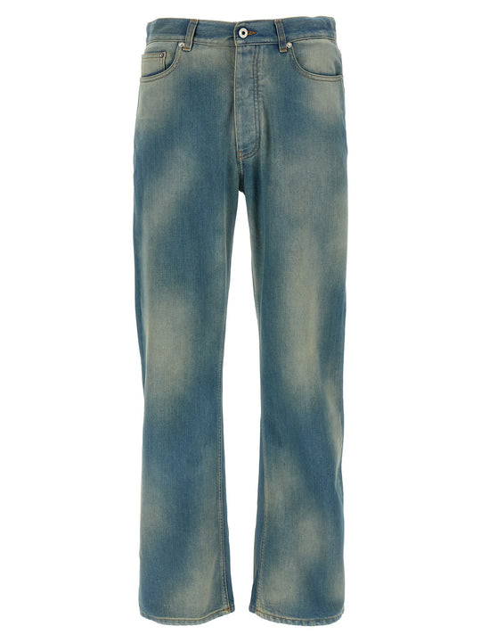 Diag Raw Patch Jeans Blue
