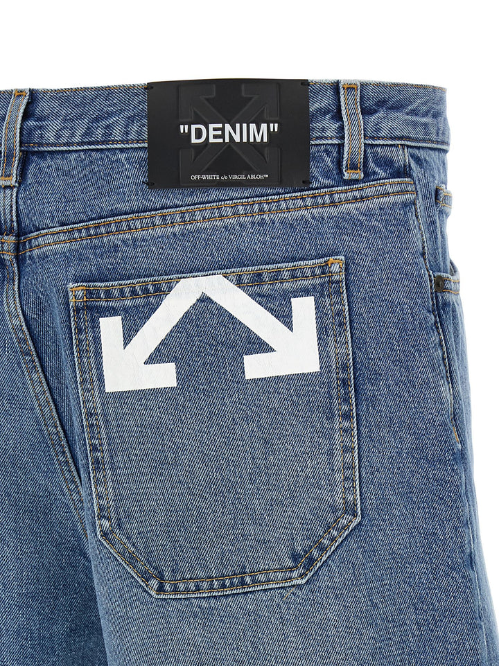 Off-White Half Arrow Bermuda and Short - Blue | f5282b390ab96d76385513ba5b1f93f874aef3ed