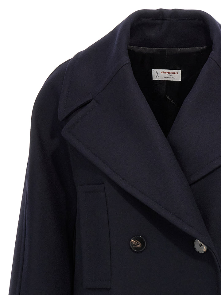 Double-Breasted Coat Coats, Trench Coats Blue