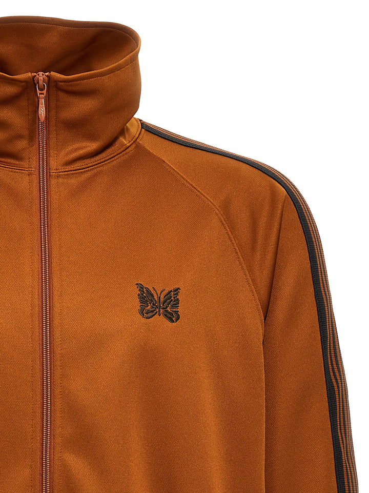 Logo Embroidery Track Sweatshirt Orange