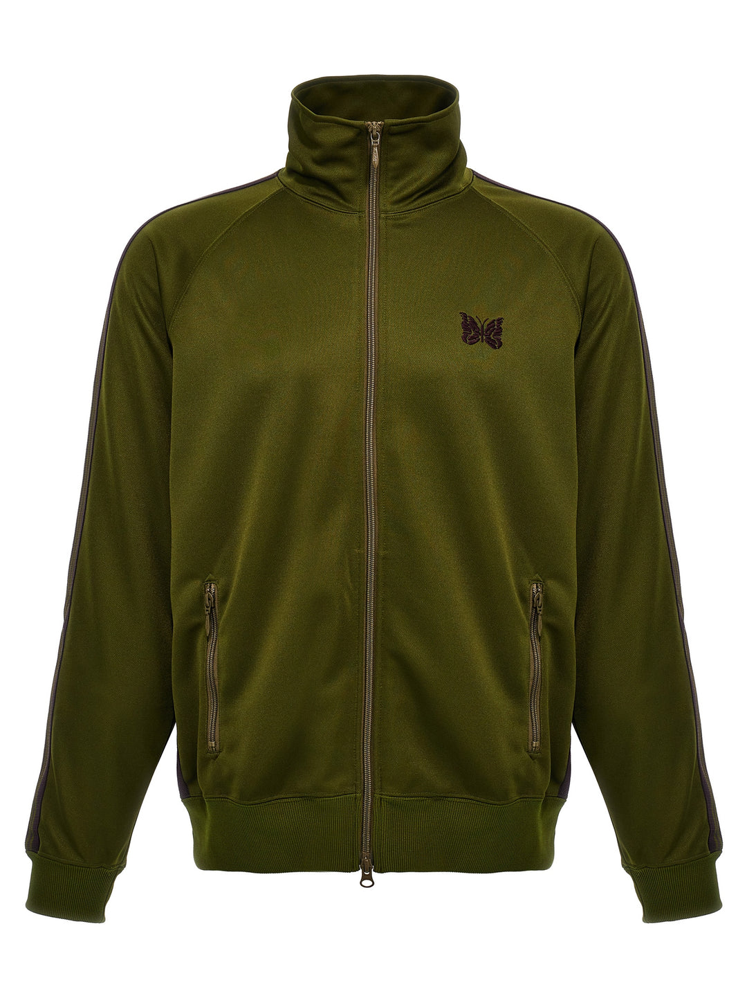 Logo Embroidery Track Sweatshirt Green