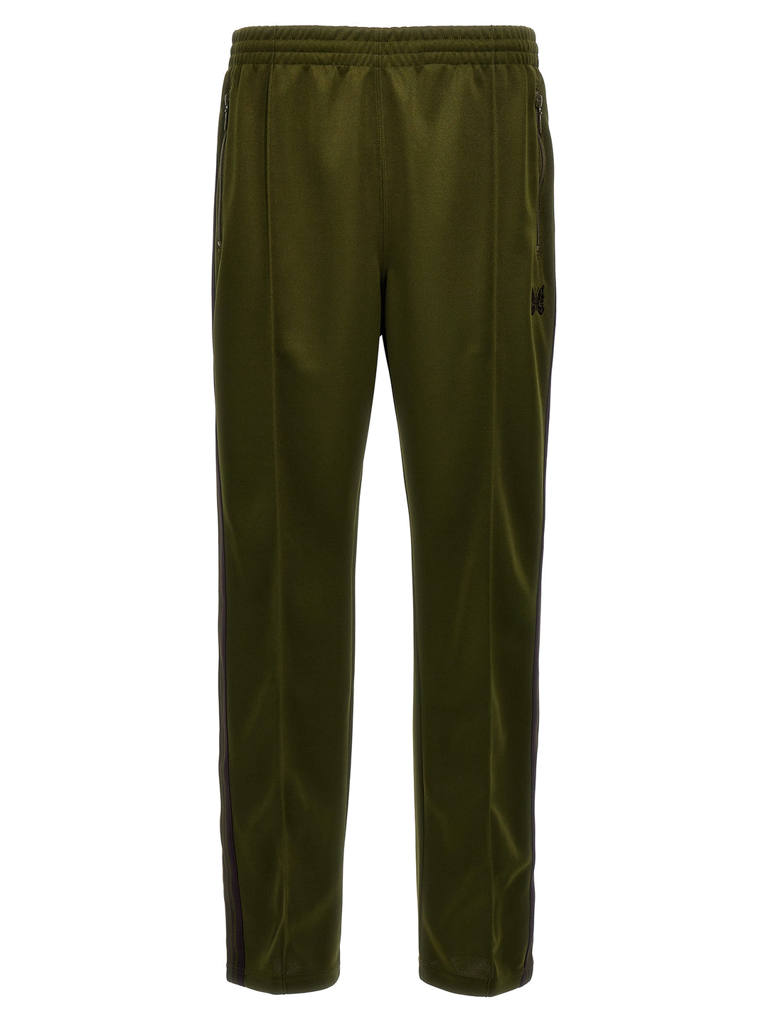 Logo Embroidery Joggers Pants Green