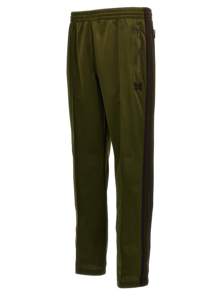 Logo Embroidery Joggers Pants Green