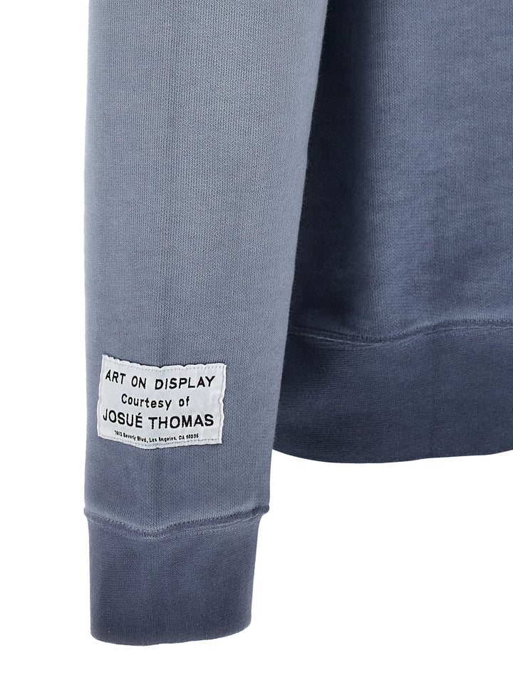 Gallery Dept. Logo Print Sweatshirt - Blue | 504c5019ea1d41d10a9990929824df69f5db736e