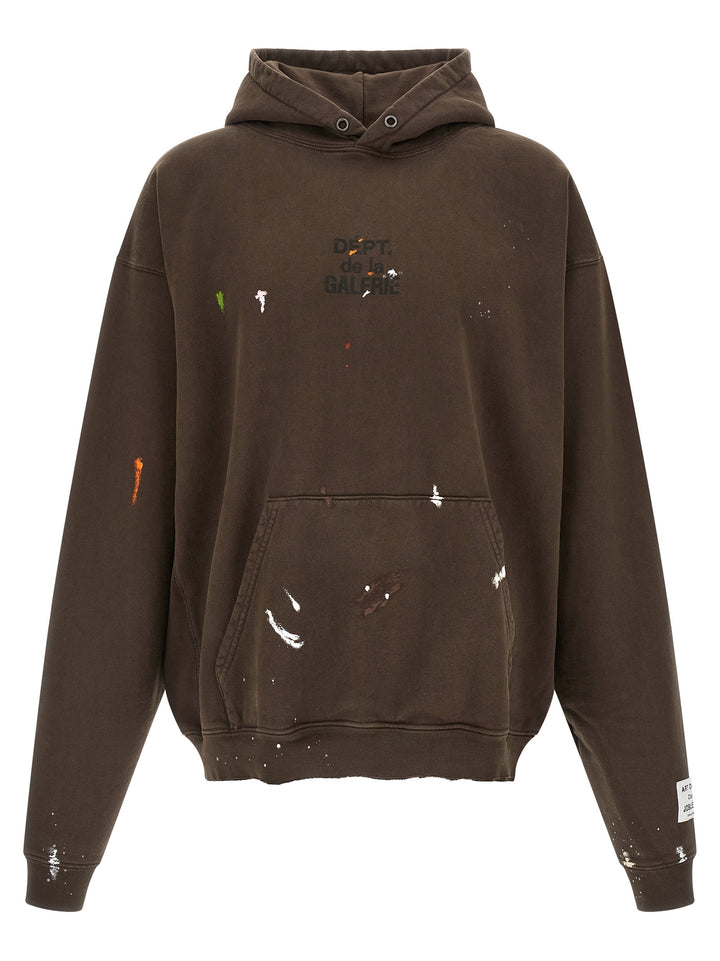 Gallery Dept. French Logo Painted Sweatshirt - Brown | 564cc2fc54dbc5cafb42d5234eeca0d2f9f4af18