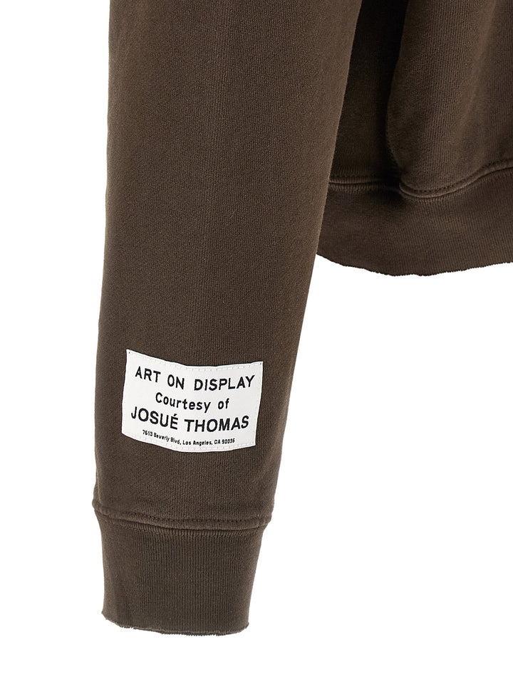 Gallery Dept. French Logo Painted Sweatshirt - Brown | ec57721e9203903c91ecb8fd4aac249411b1b9b4