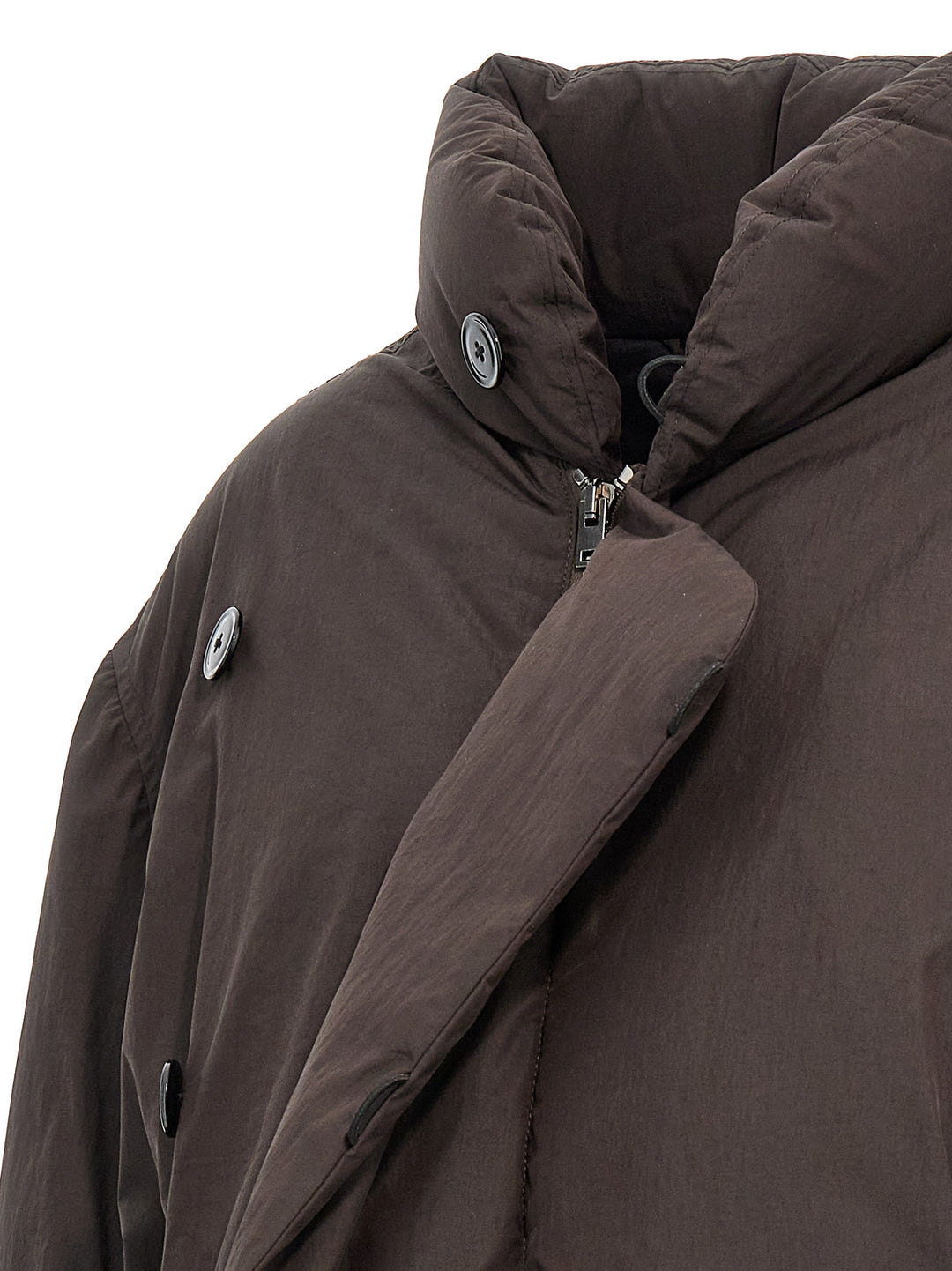 Long Down Jacket Casual Jackets, Parka Brown