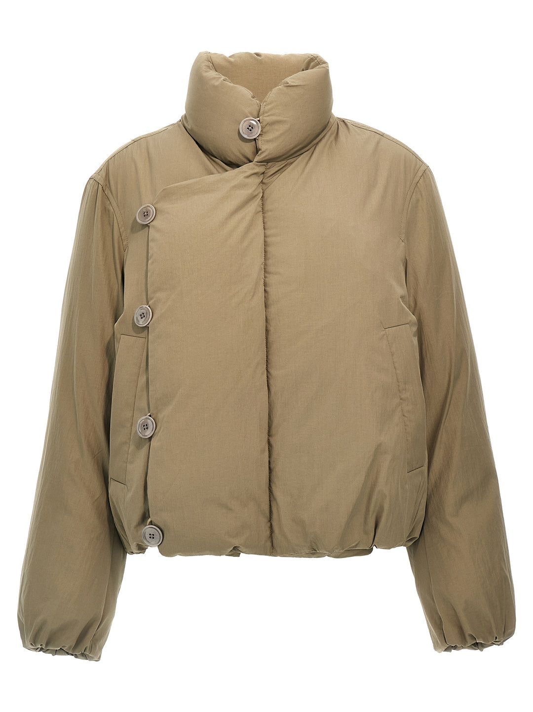 Short Puffer Blouson Casual Jackets, Parka Green